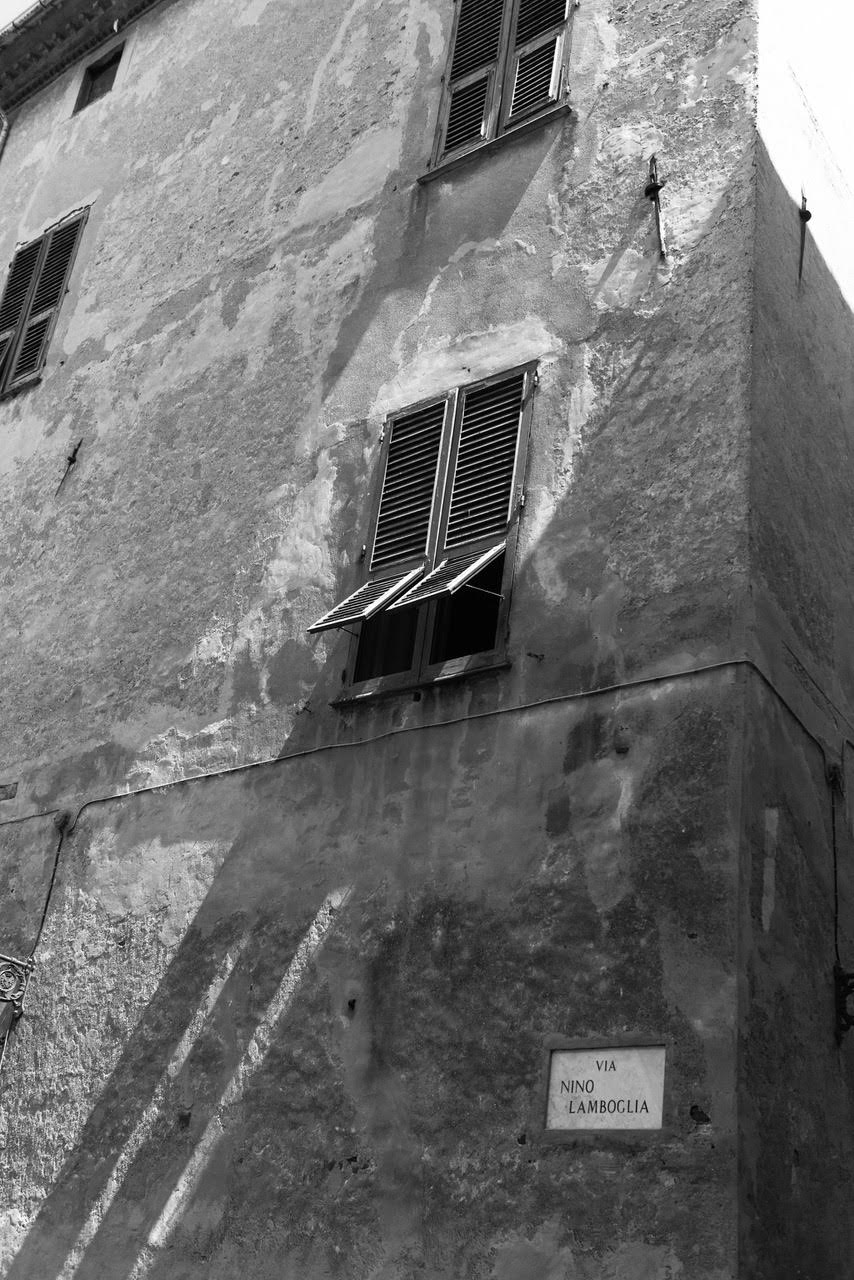 Albenga, Italy stucco exterior.