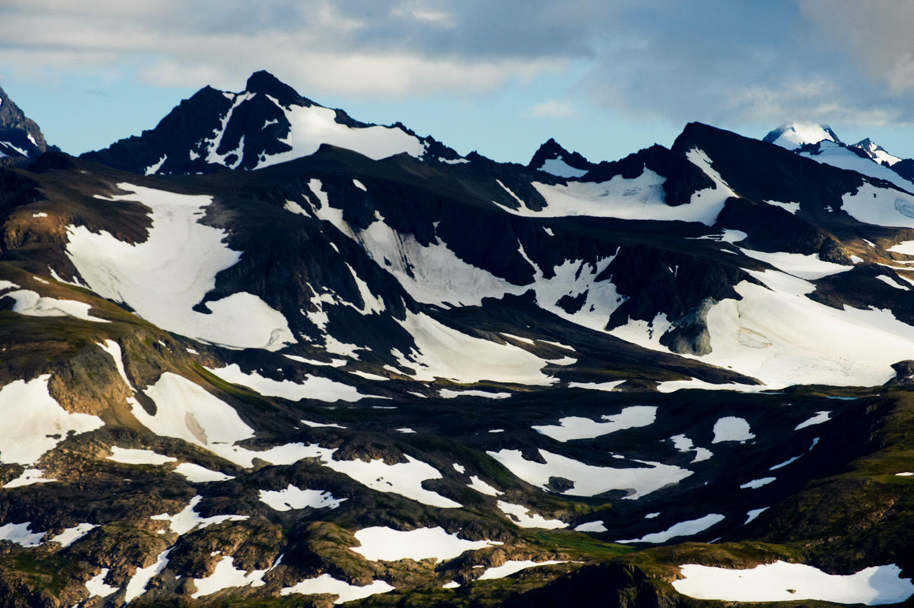 Shot in late August. Snow remains in spots but the glacier that was here is gone.