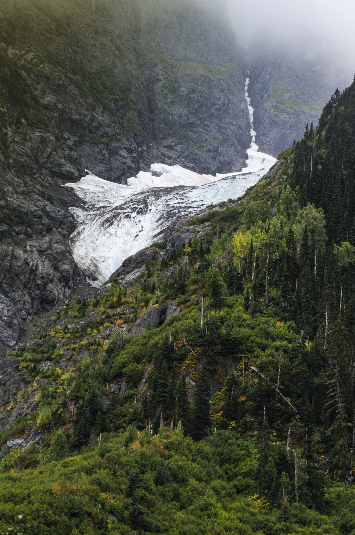 Unnamed melting glacier, central AK